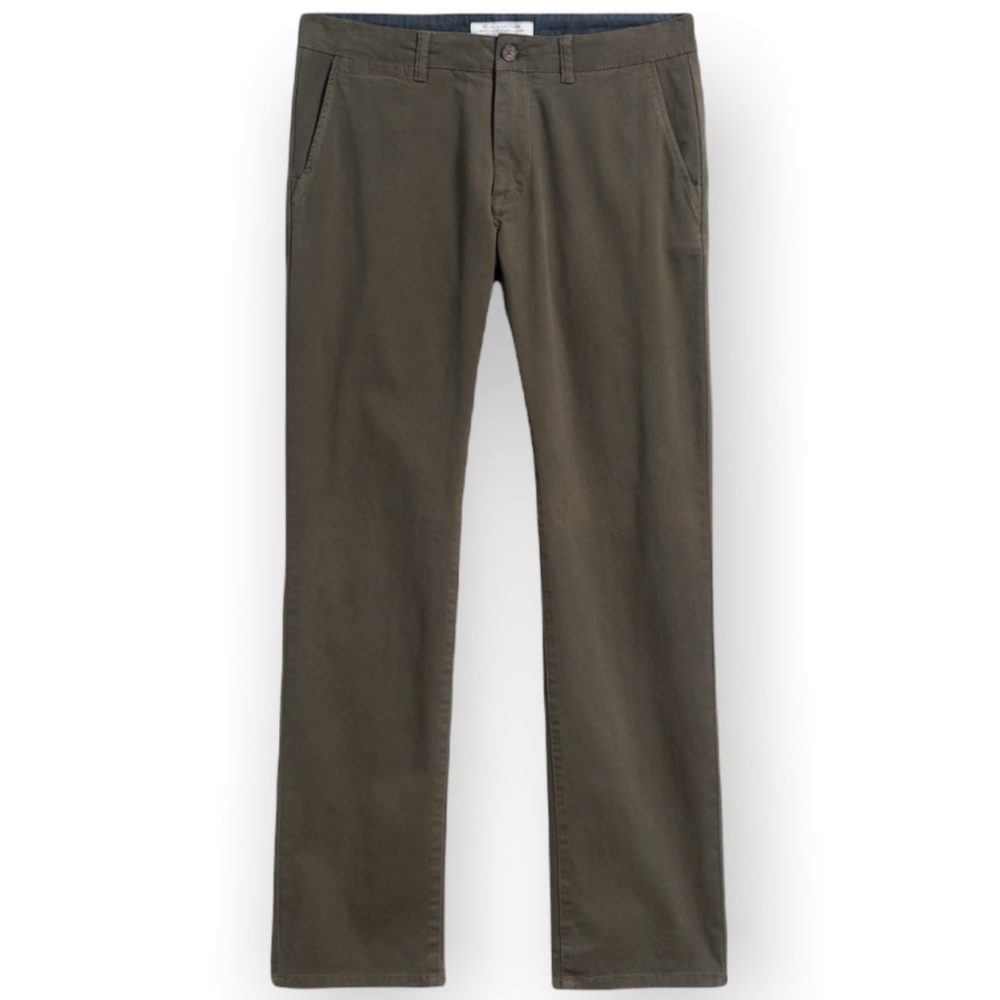 Flag & Anthem Lancaster Nashville Straight Leg Chino Pants Olive Green Sz 33/30